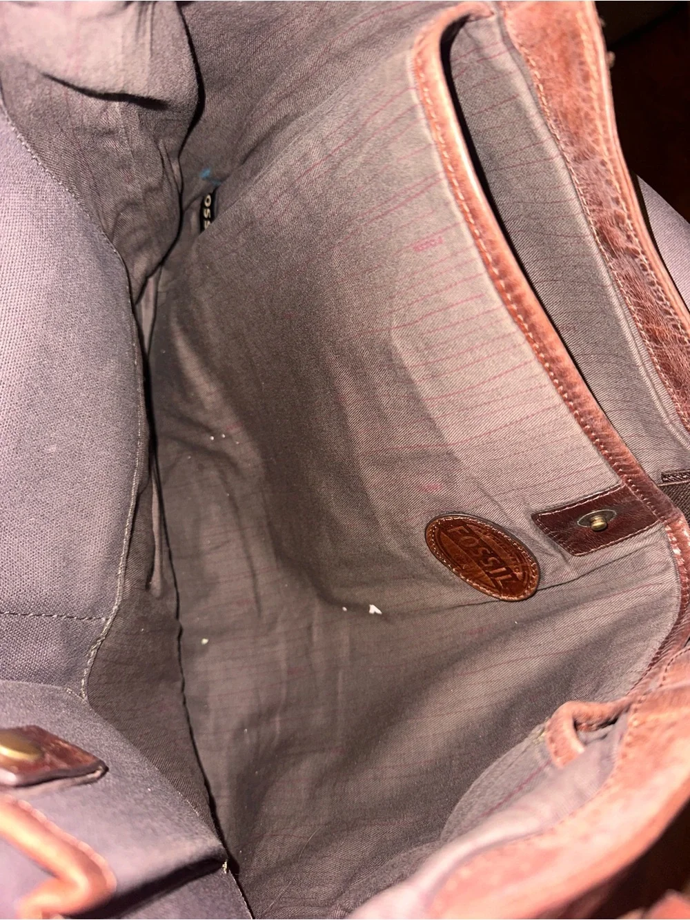 CLOSING SALE Fossil Vintage Leather Laptop Messenger Bag REHAB DELETE 6/30